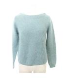 イエナ IENA タグ付き ニット セーター 長袖 ボートネック 無地 厚手 フリーサイズ 緑 グリーン ■YHS8