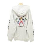 エクストララージ X-LARGE 美品 パーカー フーディ ロゴ プリント 厚手 Lサイズ グレー