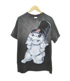 シュプリーム SUPREME 美品 snowman スノーマン プリント Tシャツ 半袖 クルーネック 薄手 Mサイズ 黒 ブラック