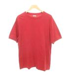 フィグベル PHIGVEL 25SS PMAT-CS03 Seed Stitch Short Sleeve シード ステッチ ショート スリーブ Tシャツ 半袖 無地 薄手 2 約Mサイズ 赤 レッド