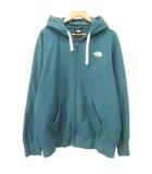 ザノースフェイス THE NORTH FACE ジップ パーカー  NT62334X スウェット 裏毛 ロゴプリント L 緑 グリーン