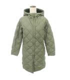 ULトラベルダウン コート 1101631 ナイロン フード付き 無地 薄手 Mサイズ 緑 グリーン