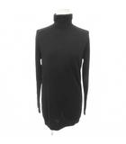 セオリー Theory ウール ニット ワンピース 長袖 ハイネック 無地 薄手 Sサイズ 黒 ブラック ■YHS10