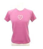 ナイキ NIKE Tシャツ 半袖 ワンポイントロゴ クルーネック 薄手 Sサイズ ピンク ■YHS9