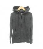 プラステ PLST ジップ パーカー 長袖 無地 ワッペン 薄手 2 S～Mサイズ グレー ■YHS9