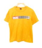 ディーゼル DIESEL Tシャツ 半袖 プリント ロゴ クルーネック 薄手 L～XLサイズ オレンジ ■YHS9