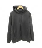 ユニクロ UNIQLO パーカー 長袖 無地 ジップアップ 厚手 XLサイズ グレー ■YHS9
