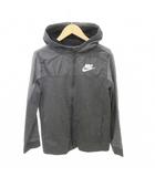 ナイキ NIKE パーカー ロゴプリント ジップアップ 薄手 Lサイズ グレー ■YHS10