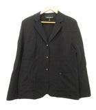 エスカーダ ESCADA シングル ジャケット テーラード 薄手 44 大きいサイズ 黒 ブラック