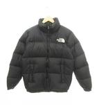 ザノースフェイス THE NORTH FACE ND91841 ヌプシ ダウン ジャケット ナイロン ロゴ 厚手 XLサイズ 黒 ブラック