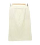 プラステ PLST セミタイトスカート ひざ丈 厚地 Mサイズ アイボリー ■GY61