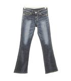 サムシング something ブーツカット デニム パンツ ジーンズ 日本製 26×33 インディゴ ブルー ■GY61