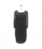 ブージュルード Bou Jeloud 美品 オケージョン ドレス ワンピース 38 Mサイズ 黒 ブラック ■GY61