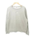 トレーナー 裏起毛 スウエット クルーネック 厚手 Lサイズ グレー■GY61