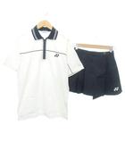  ヨネックス テニス バドミントン スポーツウエア ポロシャツ 半袖 スコート セット S ウエスト61 白 黒 A0108