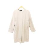 シンプリシテェ SIMPLICITE ウール ノーカラー コート アウター ライトベージュ