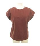 アーバンリサーチ ドアーズ URBAN RESEARCH DOORS バンドスリーブ Tシャツ クルーネック 無地 薄手 Mサイズ 赤茶 ブラウン ■GY99