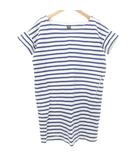 アーバンリサーチ ドアーズ URBAN RESEARCH DOORS 半袖 ボーダー カットソー チュニック ワンサイズ 白 ブルー ■GY99