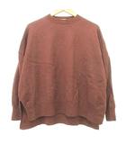 アーバンリサーチ ドアーズ URBAN RESEARCH DOORS ウール ニット カットソー ワンサイズ 茶 ブラウン ■GY99