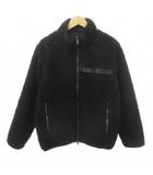 タトラス TATRAS タグ付き バトラ フリース ジャケット MTAT22A4846 ボア ロゴ ジップアップ 厚手 3 約Lサイズ 黒 ブラック
