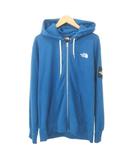 ザノースフェイス THE NORTH FACE スクエアロゴ ジップ パーカー NT12231 薄手 XXLサイズ 青 ブルー