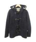 ソフネット SOPHNET. ダッフルコート SOPH-156077  ウール混 無地 厚手 Sサイズ 紺 ネイビー