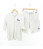 フルーツオブザルーム FRUIT OF THE LOOM ナイトウェア セットアップ パイル地 Sサイズ グレー MMT