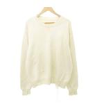 マルタンマルジェラ 10 Martin Margiela 10 S50GP0136 デストロイ コットン ニット 長袖 無地 厚手 Sサイズ アイボリー