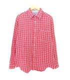 トミー TOMMY JEANS チェック シャツ 長袖 M 赤 レッド A0119