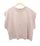 ザラ ZARA ヴィンテージ加工 半袖 カットソー Tシャツ L レンガ色 ■GY99