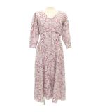 シュープリームララ Supreme.La.La. Supreme LaLa 花柄 シャツ ワンピース ロング M ピンク系 ■GY54