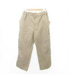 フリークスストア FREAKS STORE パンツ スラックス 無地 ウエストゴム 薄手 Lサイズ ベージュ ■GY54