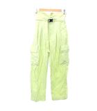 アダムエロペ Adam et Rope' パラシュートパンツ カーゴ ナイロン 薄手 36 S相当 ライトグリーン ■GY54 A0122