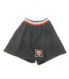 モスキーノ MOSCHINO 美品 パンツスカート スウェット 日本製 150cm 黒 ブラック ■GY54