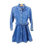 ラルフローレン RALPH LAUREN 国内正規 デニム ワンピース 長袖 フレア 3T 100cm相当 インディゴ 子供服 ■GY54 A0123