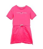 トミーヒルフィガー TOMMY HILFIGER ワンピース スウェット 半袖 ひざ丈 140 ピンク 女の子 子供服 ■GY54 ☆AA★ A0124