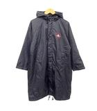 コンバース CONVERSE ベンチコート フード 裏ボア バックロゴ ナイロン 130 男の子 黒 ブラック ■GY54 A0123
