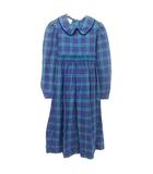ローラアシュレイ マザー&チャイルド LAURA ASHLEY Mother & Child ワンピース 長袖 チェック ロング 小学校中学年～高学年くらい グリーン 紺 ネイビー ■TC A0129