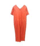 イエナ IENA 美品 オールインワン 半袖 フリル リネン混 38 M相当 茶 ブラウン ■TC A0129