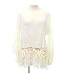 カオン Kaon シフォン チュニック 長袖 ワッシャー加工 アイボリー ■TC A0129