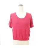 ガリャルダガランテ GALLARDAGALANTE ラメライン 短丈 半袖 ニット F ピンク ■TC