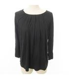 ジェイクルー J.CREW カットソー 長袖 無地 クルーネック 薄手 Sサイズ 黒 ブラック ■TC