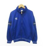 アディダス adidas 90s ヴィンテージ トラック ジャケット デサント ロゴ 薄手 Sサイズ 青 ブルー