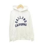 チャンピオン CHAMPION リバースウィーブ パーカー フーディー ロゴ 厚手 Mサイズ 白 ホワイト