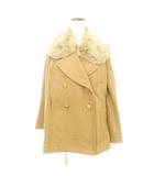 ダズリン dazzlin ファー襟 Pコート アウター F キャメル  ■TC