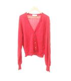 ヴィンテージ ニット カーディガン US製 Mサイズ 赤 レッド