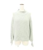 アースミュージック&エコロジー EARTH MUSIC & ECOLOGY 美品 長袖 ニット セーター F ミント