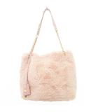サマンサタバサ Samantha Thavasa ファー トートバッグ 鞄 カバン チャーム付き ピンク