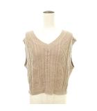 イング INGNI ニット ベスト Mサイズ モカベージュ