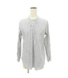 美品 ストライプ シャツ ブラウス Mサイズ 白 ホワイト